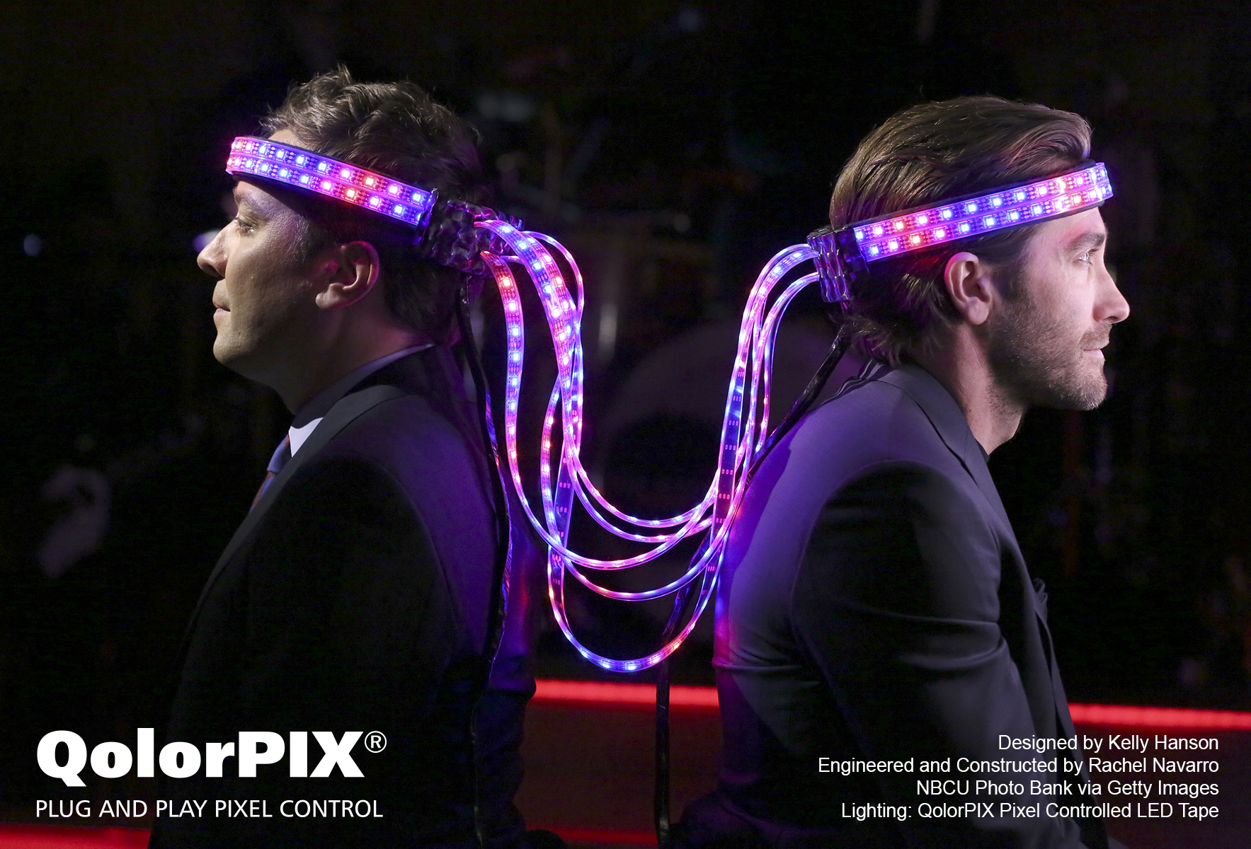 QolorPIX Pixel Controlled LED Tape on the Tonight Show