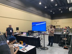 Dave Smith running soldering classes at USITT 2024