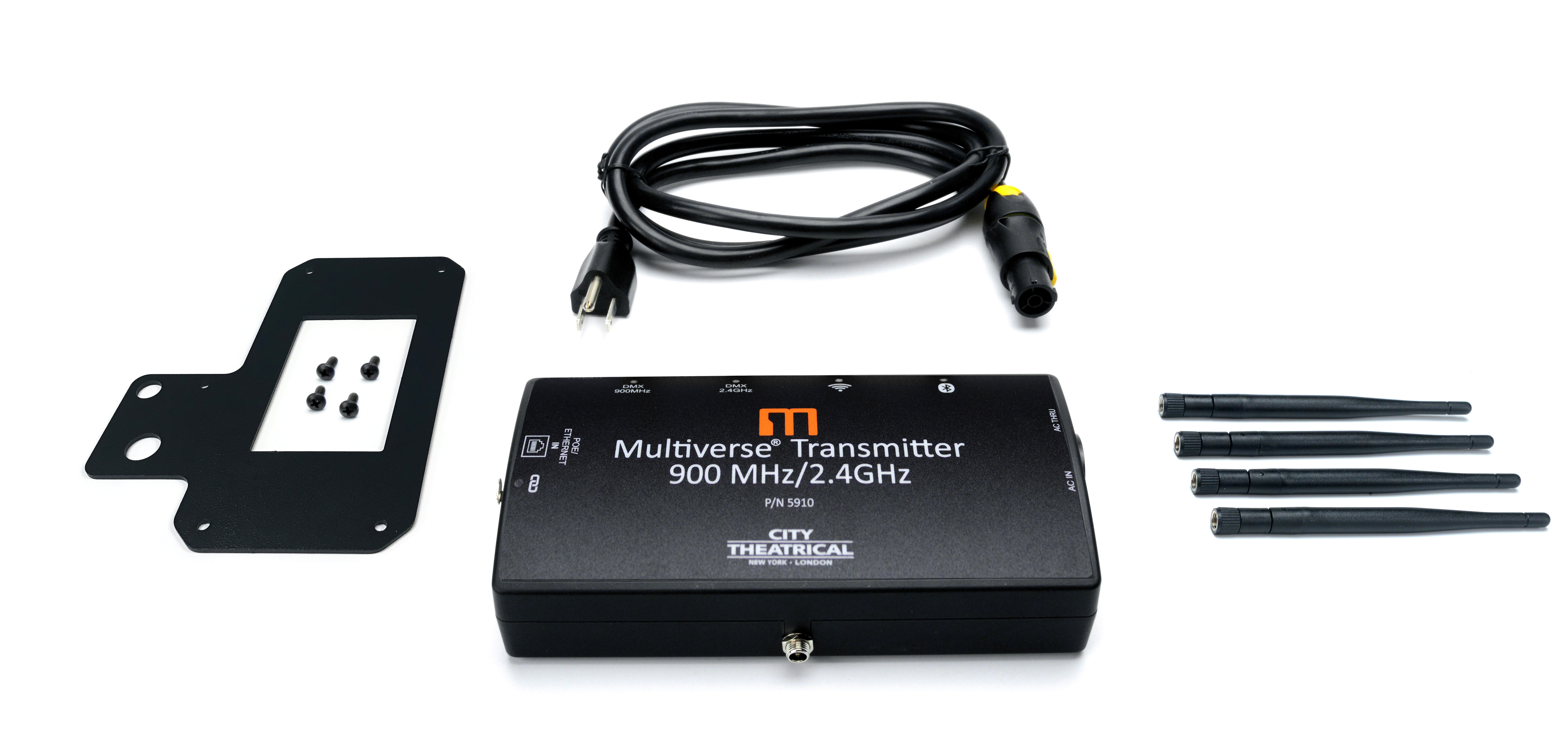 What's in the box 5910 Multiverse Transmitter 900MHz/2.4GHz