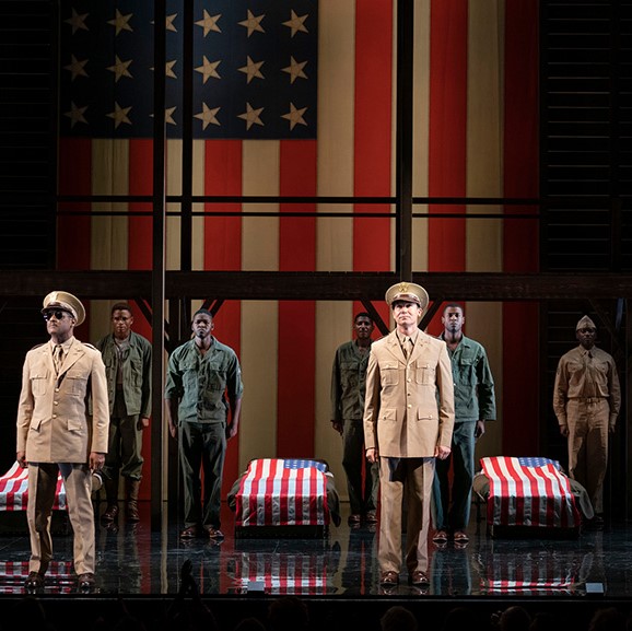 A Soldiers Play Designed by Allen Lee Hughes Photo Joan Marcus