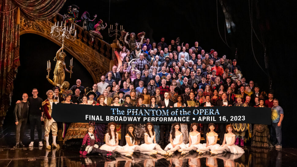 Final cast, crew, and orchestra of Broadway's The Phantom of the Opera Matthew Murphy