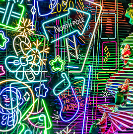 QolorFLEX NuNeon at Macy’s Herald Square “Believe In Wonder” Holiday Windows in New York, NY