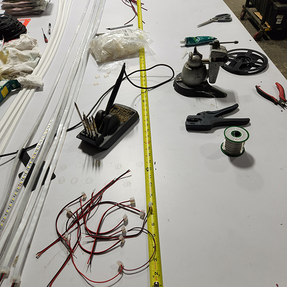 Custom LED tape project LR