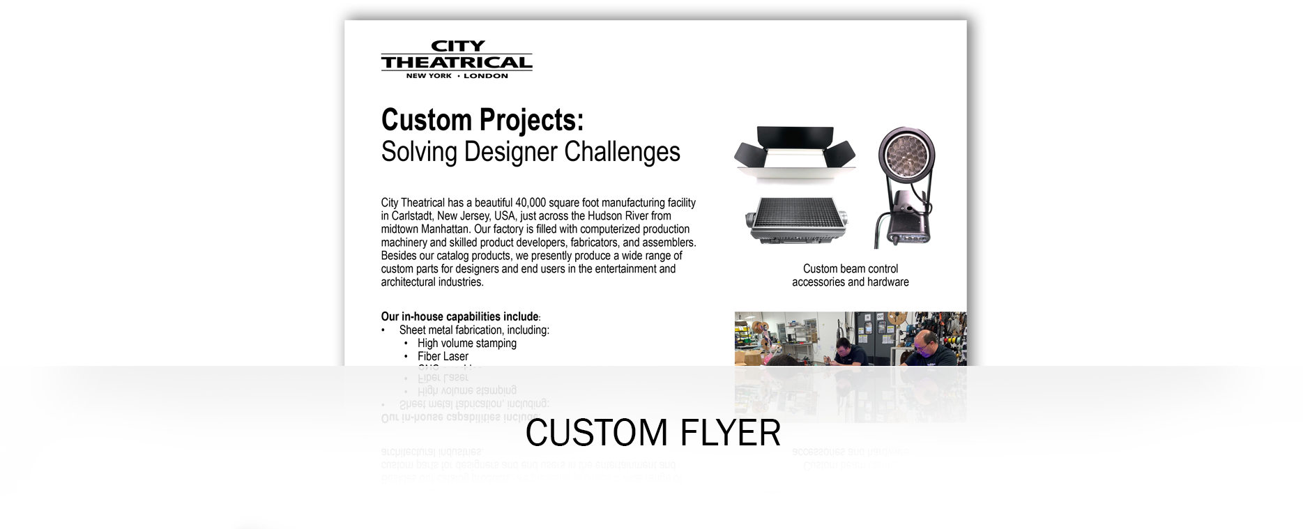 Custom Projects Flyer USA