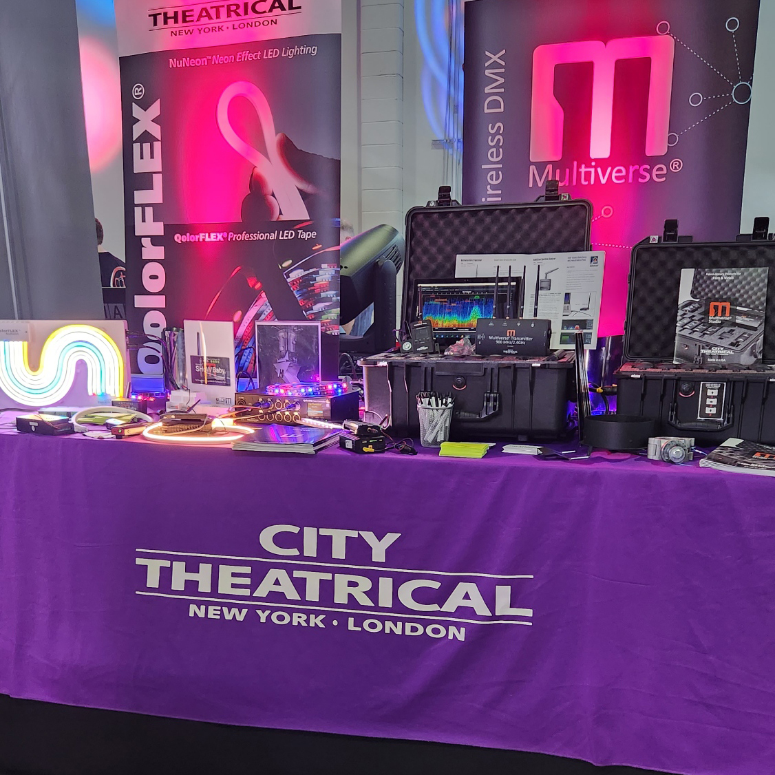 2023-06-08 4Wall New York Vendor Showcase 2023 - City Theatrical table
