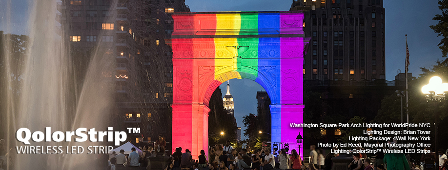 QolorStrip Wireless LED Strips at WorldPride NYC