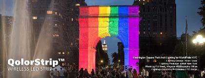 QolorStrip Wireless LED Strips at WorldPride NYC