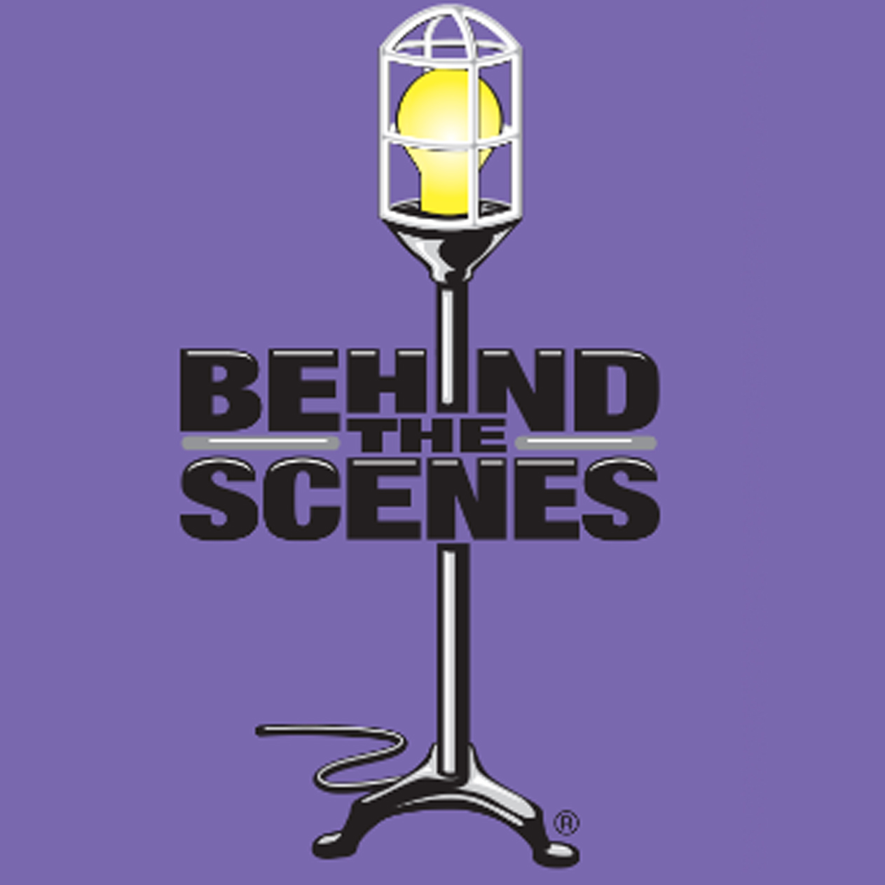 Behind the Scenes charity purple logo square