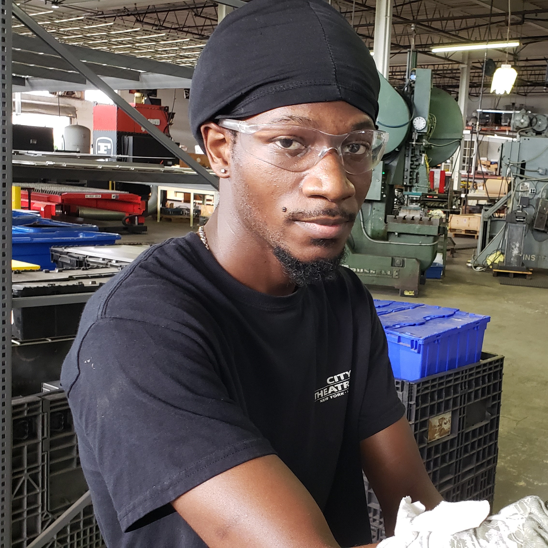 Tevin Cummings, Head of the Welding and Machinery Department