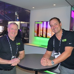 Environmental Lights's Tom and David from the sales team