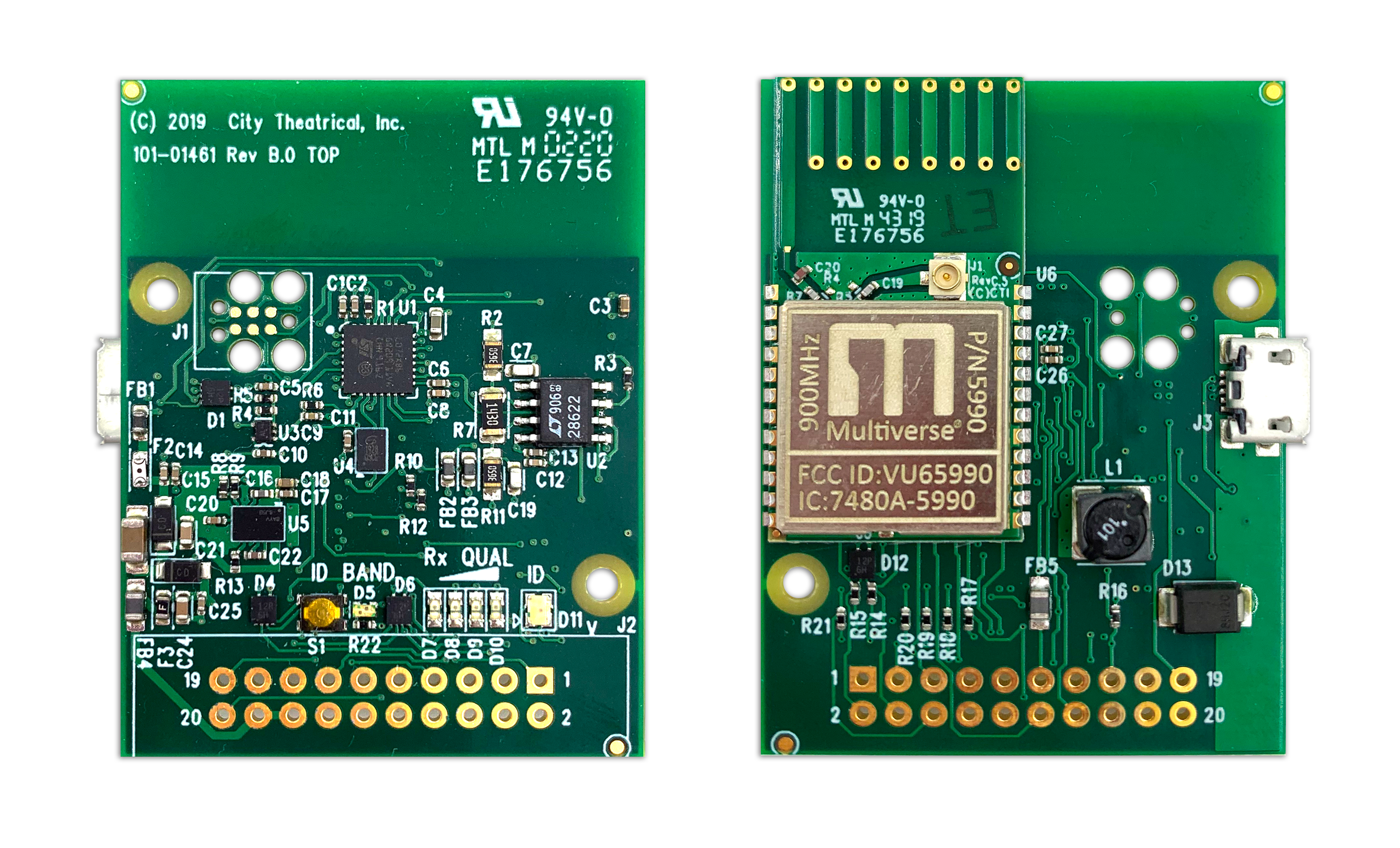 5907 Multiverse Receiver Card, 900MHz top and bottom