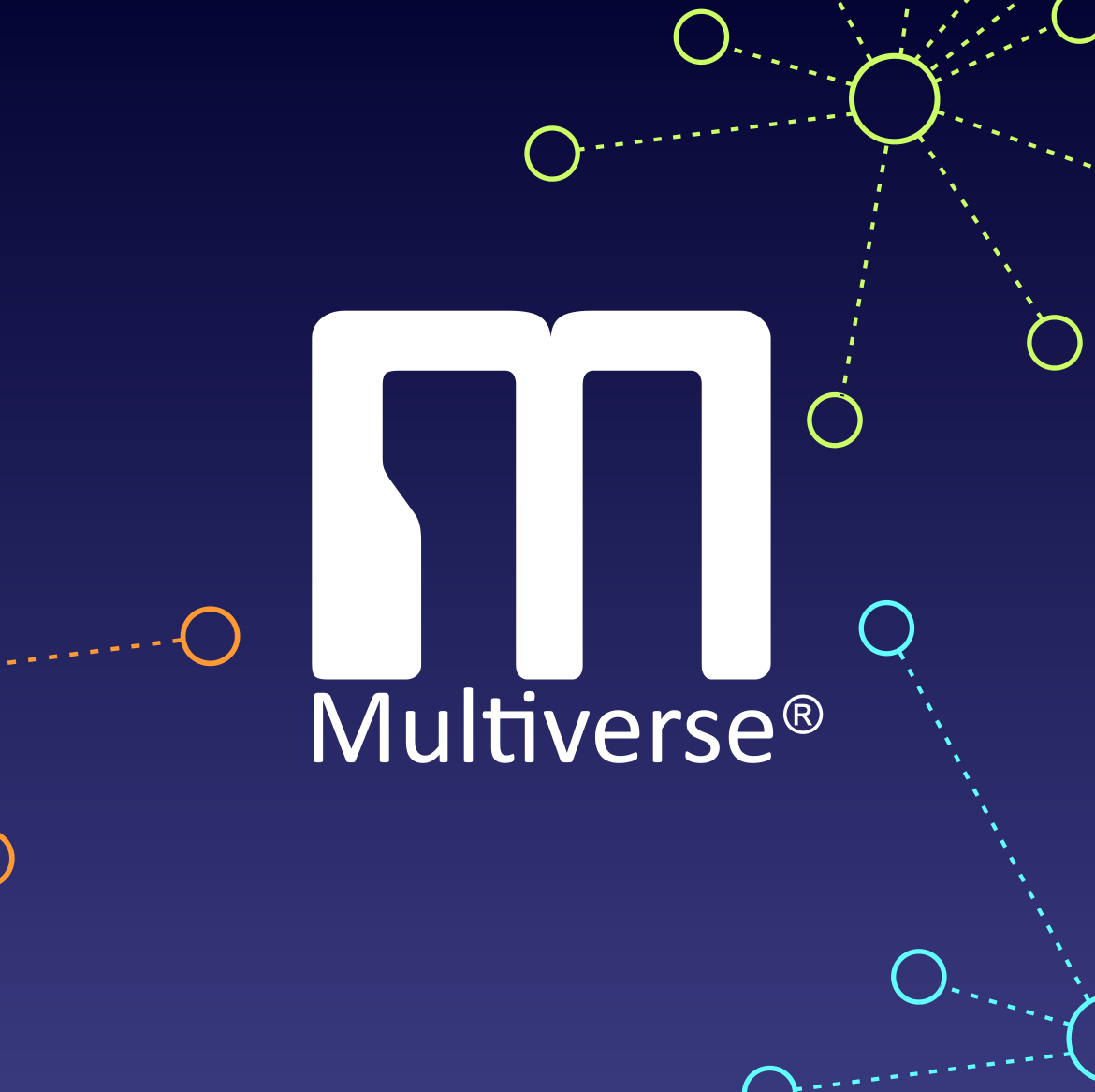 Multiverse wireless DMX/RDM White over Navy logo