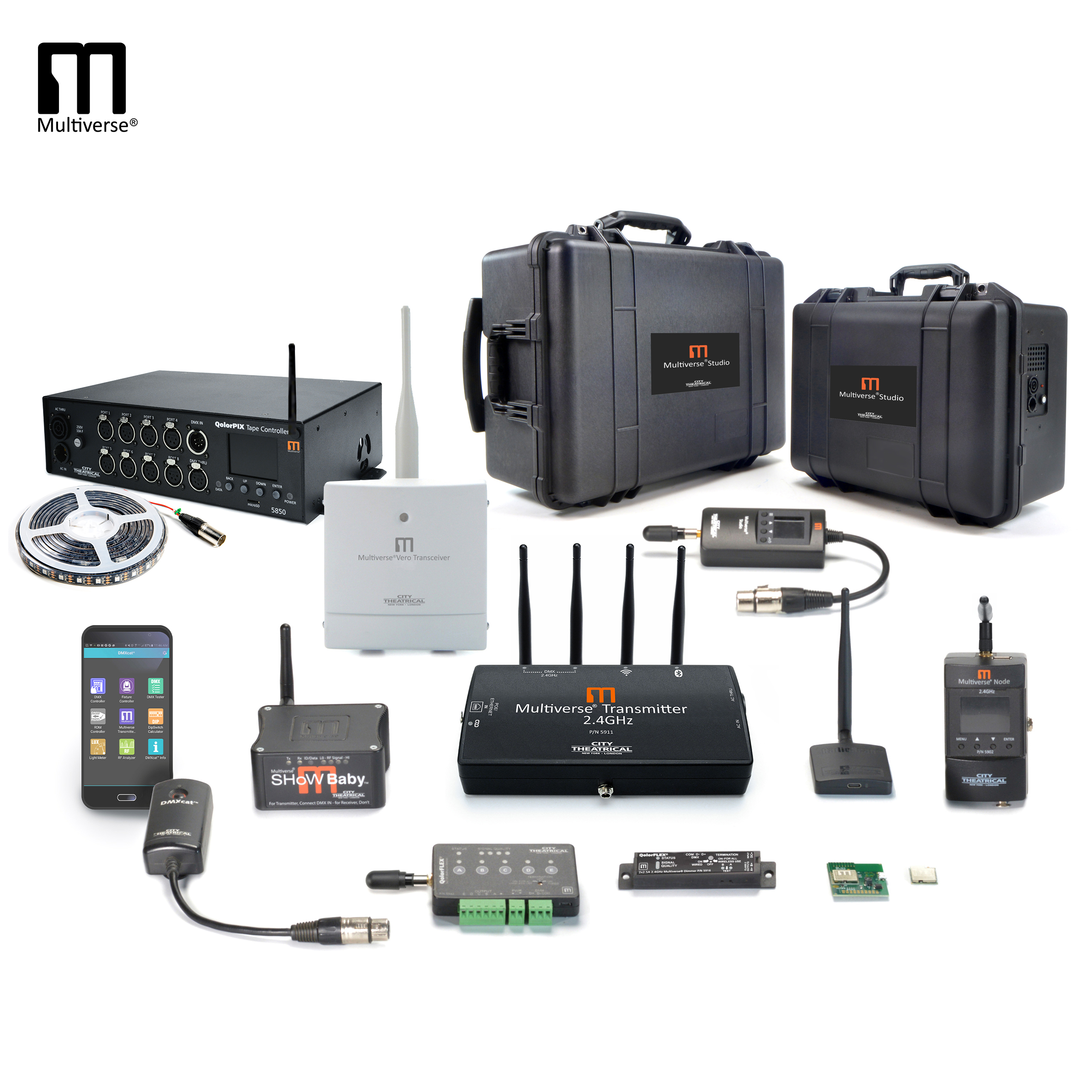 Multiverse wireless DMX/RDM products UK