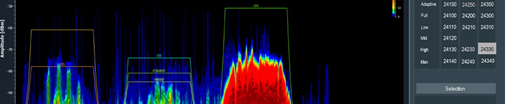 radioscan spectrum analyzer banner