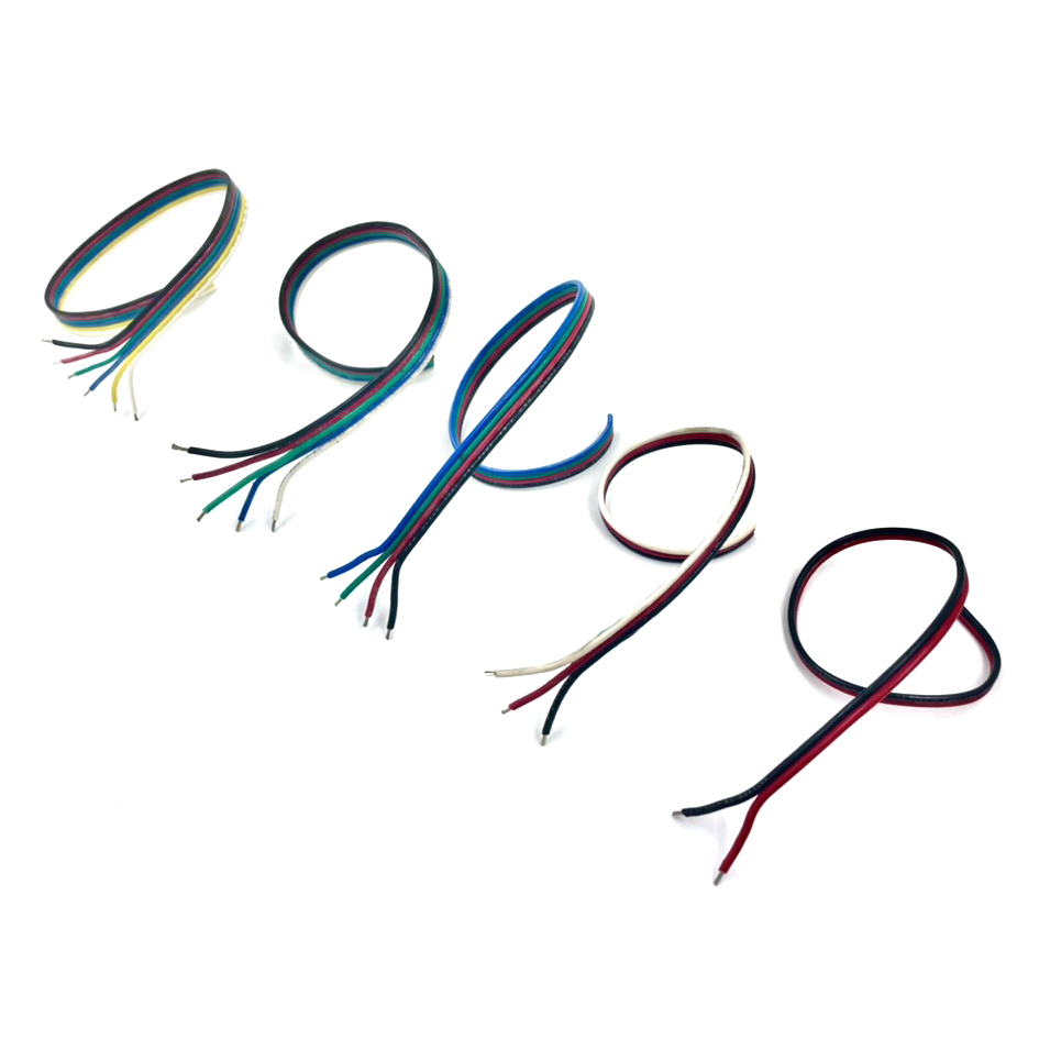 Ribbon Cables, 2-conductor to 6-conductor, square