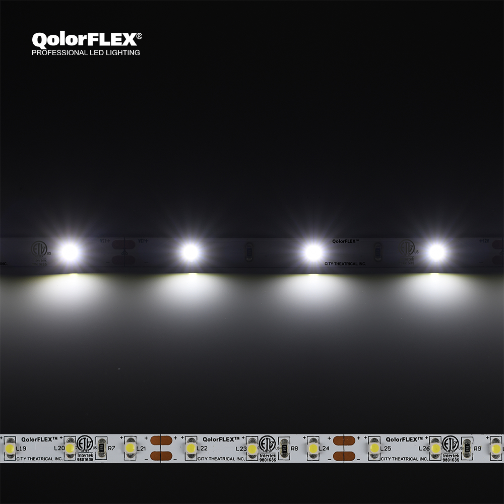 3528-12-CW-30-5-20-1 QolorFLEX LED Tape, 12V Indoor, Cool White (Medium Low Output, 170 lumens/meter)