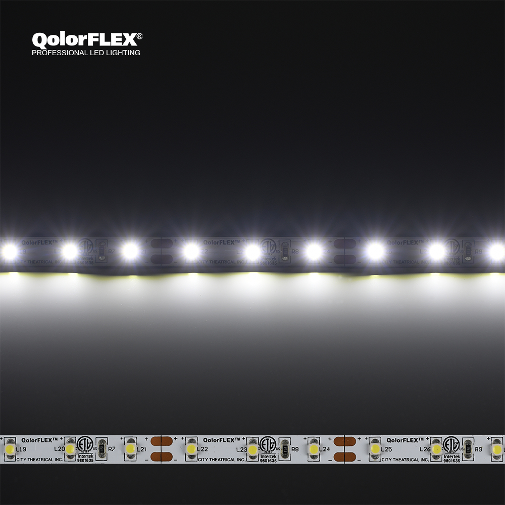 3528-12-CW-60-5-20-1 QolorFLEX LED Tape, 12V Indoor, Cool White (Medium Output, 340 lumens/meter)
