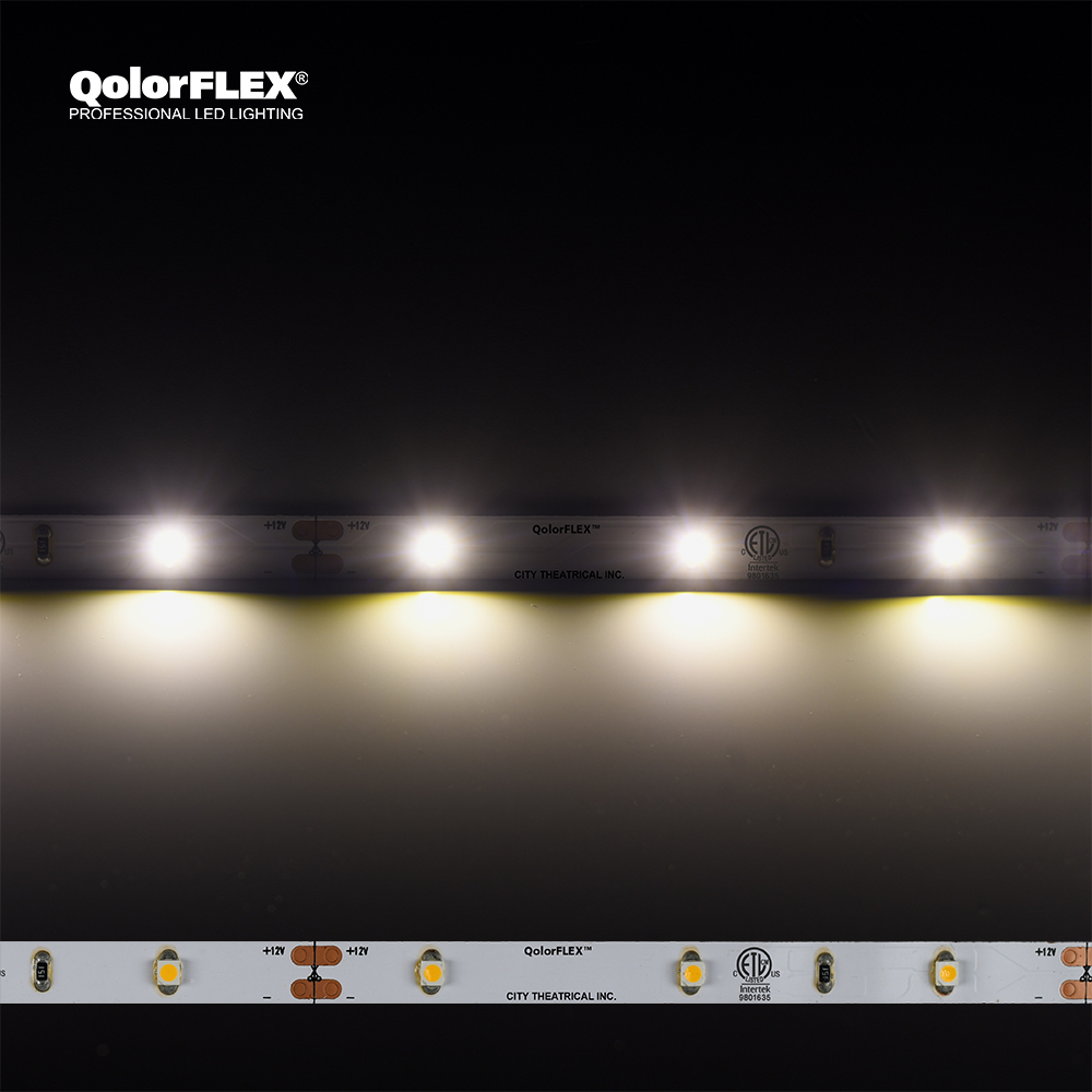 3528-12-WW-30-5-20-1 QolorFLEX LED Tape, 12V Indoor, Warm White (Medium Low Output, 150 lumens/meter)