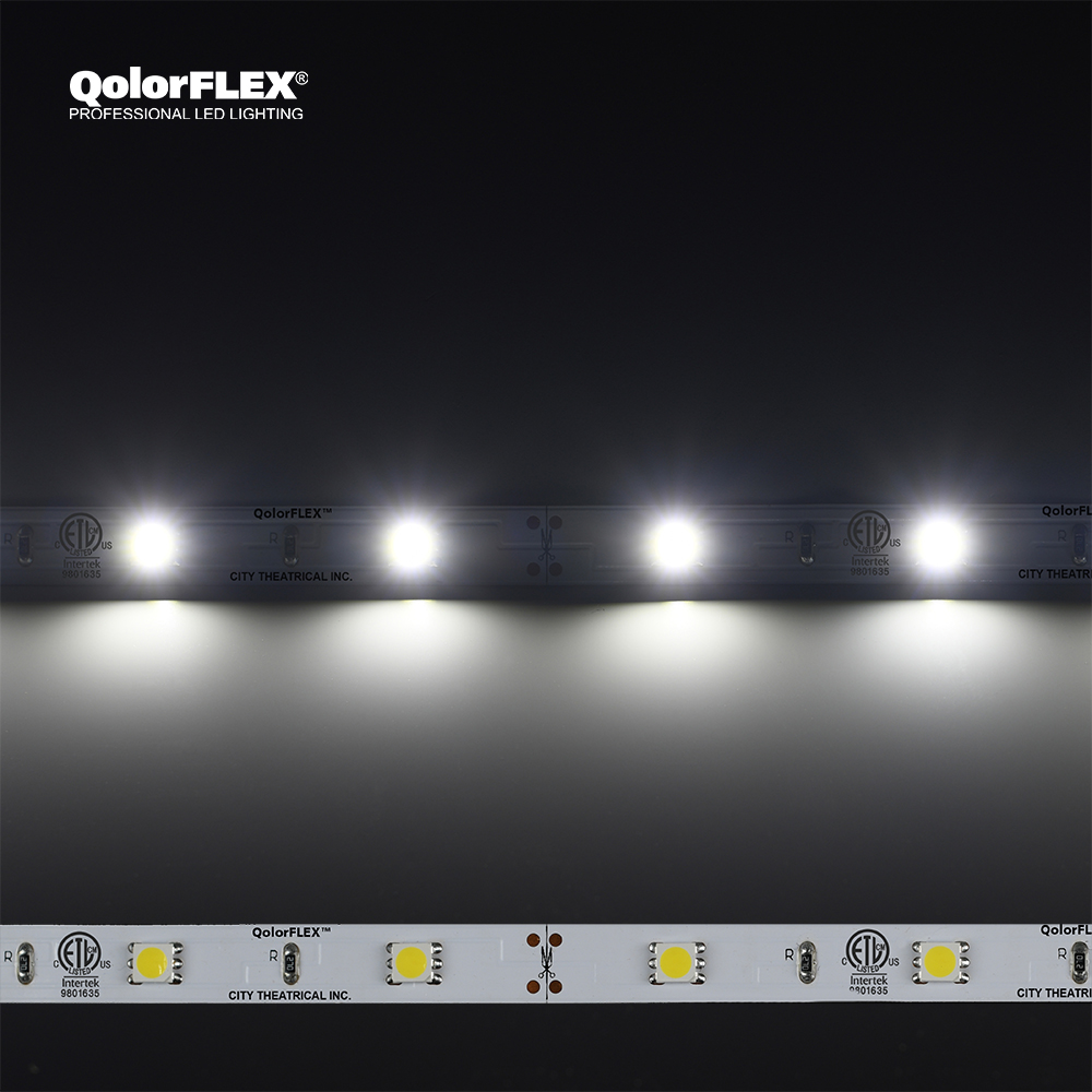 5050-12-NW-30-5-20-1 QolorFLEX LED Tape, 12V Indoor, Natural White (Medium Output, 495 lumens/meter)