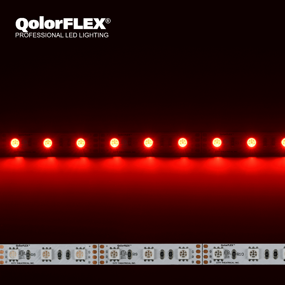 5050-12-RGB-60-5-20-1 QolorFLEX LED Tape, 12V Indoor, RGB