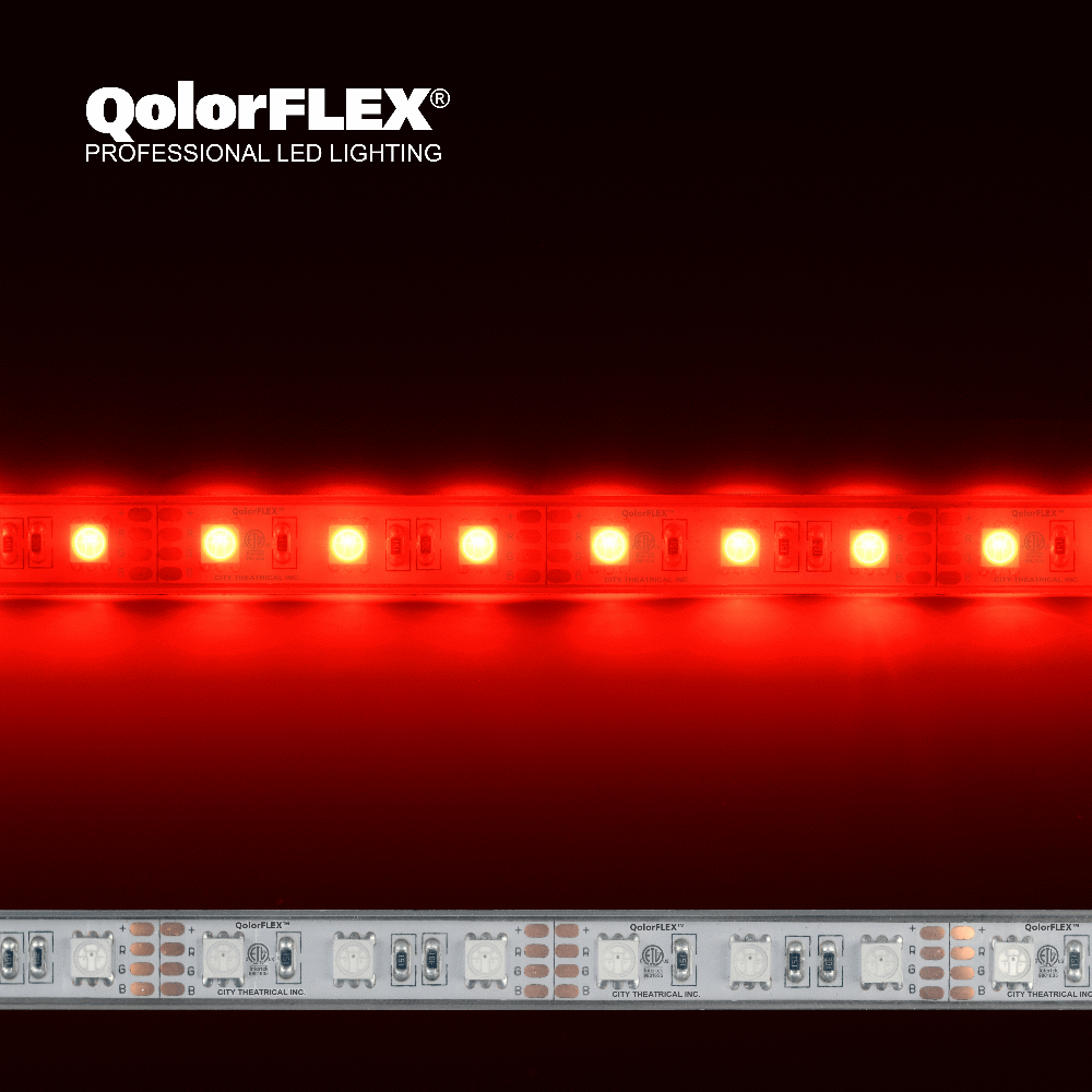 5050-12-RGB-60-5-67-1 QolorFLEX LED Tape, 12V Outdoor, RGB