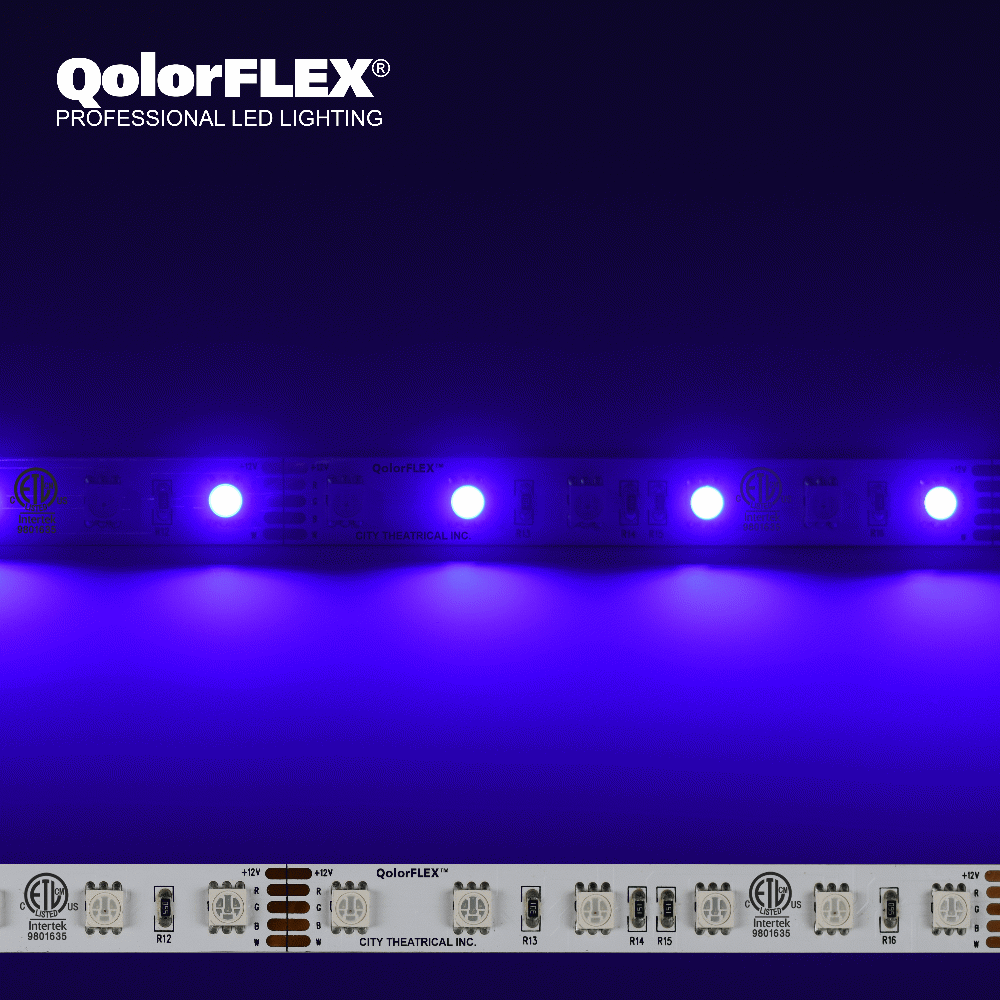5050-12-RGBI-60-5-20-1 QolorFLEX LED Tape, 12V Indoor, RGBI