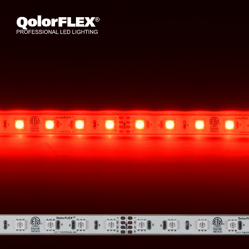 5050-24-RGB-60-5-67-1 QolorFLEX® LED Tape, 24V Outdoor, RGB