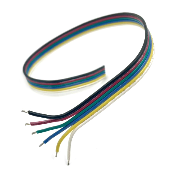 6607-20 ribbon cable 6-conductor, 20 GA