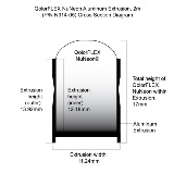 N914-05 QolorFLEX NuNeon Aluminum Extrusion, 2m Cross Section Diagram