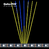 Q5050-5-RGB-48-5-20-2 QolorPIX Pixel Controlled LED Tape, unjacketed (IP20) in action