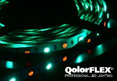 QolorFLEX LED Tape close up - green hue