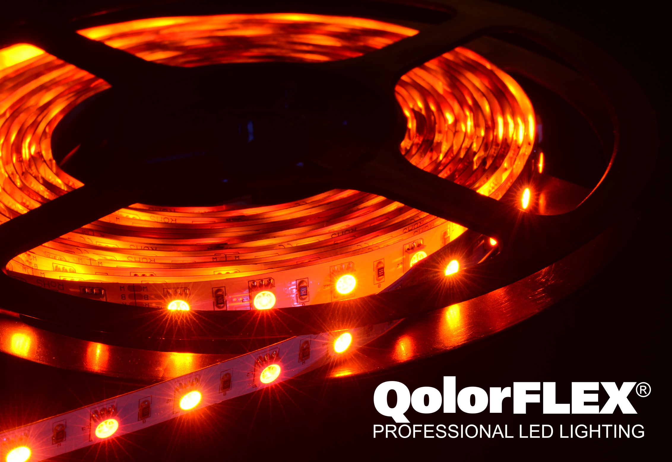 QolorFLEX LED Tape close up - red hue