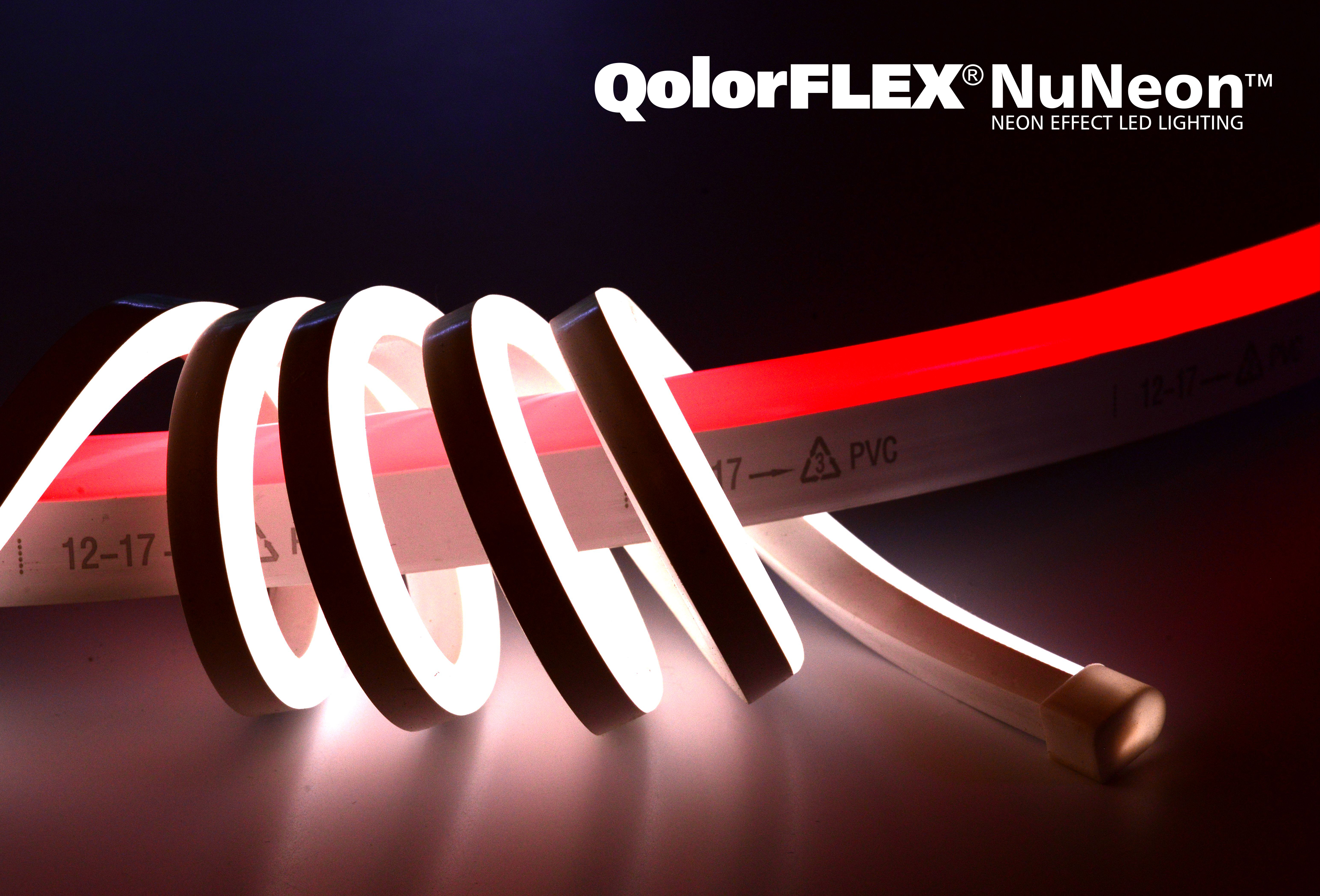 QolorFLEX NuNeon has a 12mm minimum bend radius