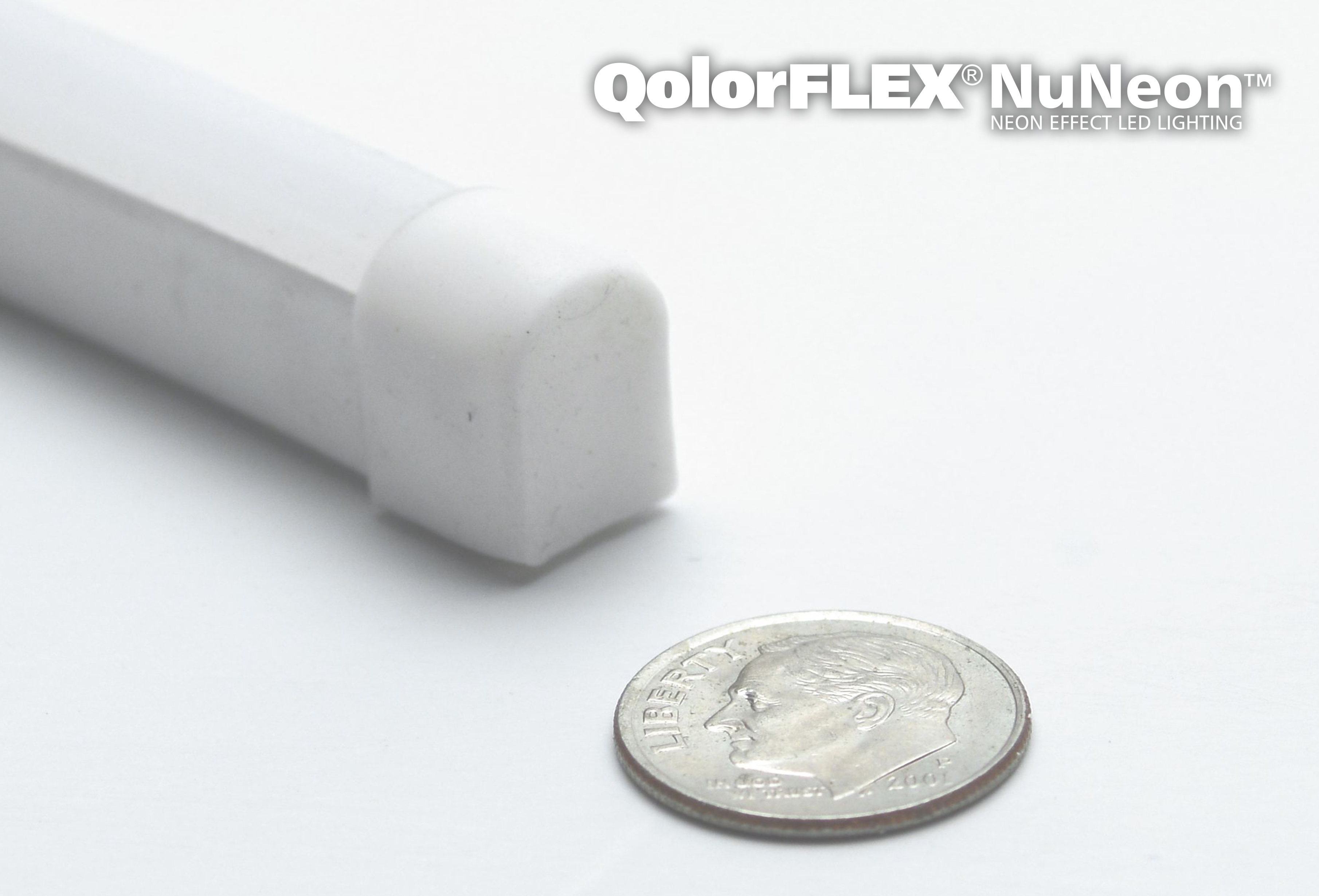 QolorFLEX NuNeon, unlit to show product dimensions