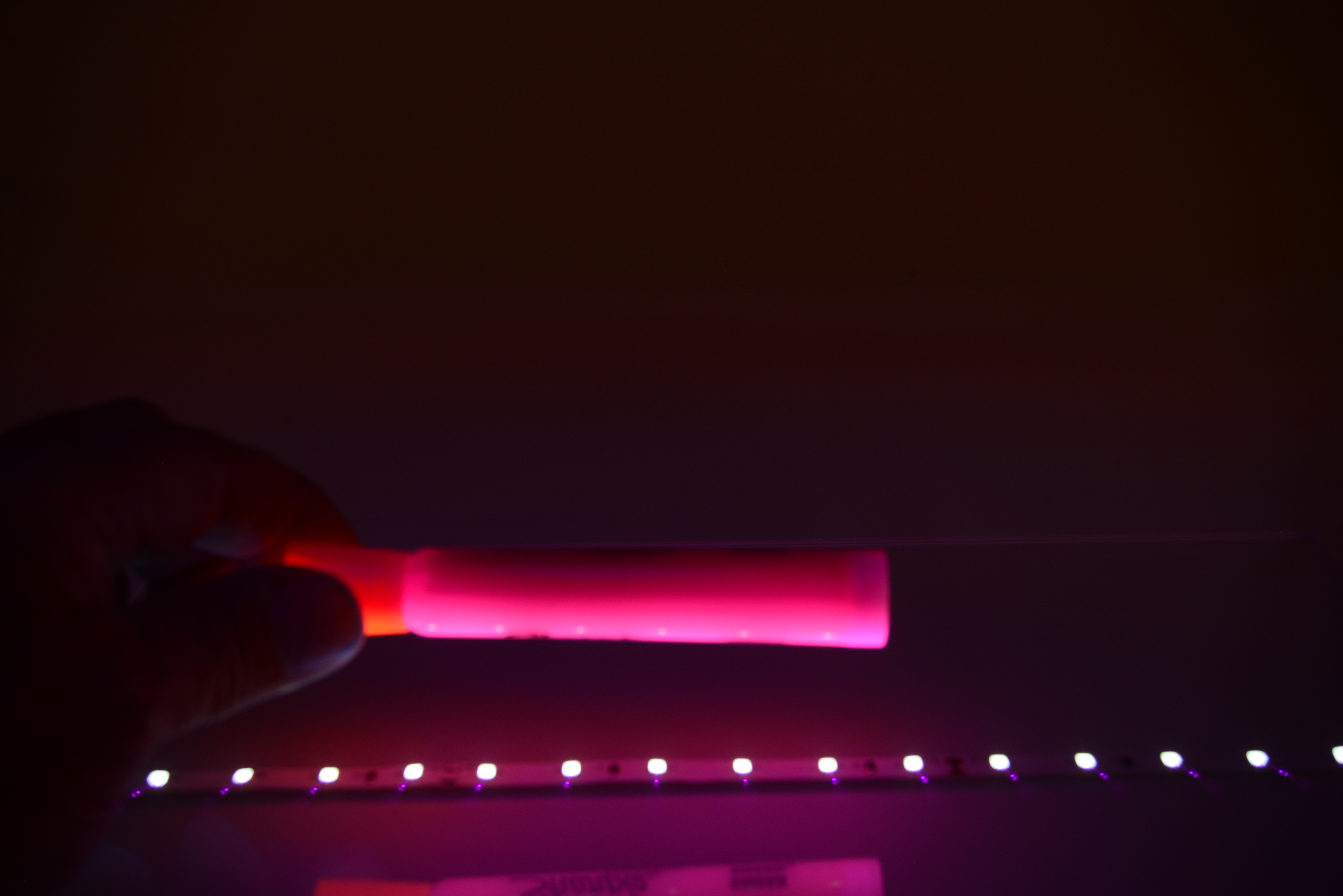 QolorFLEX UV LED Tape pink highlighter