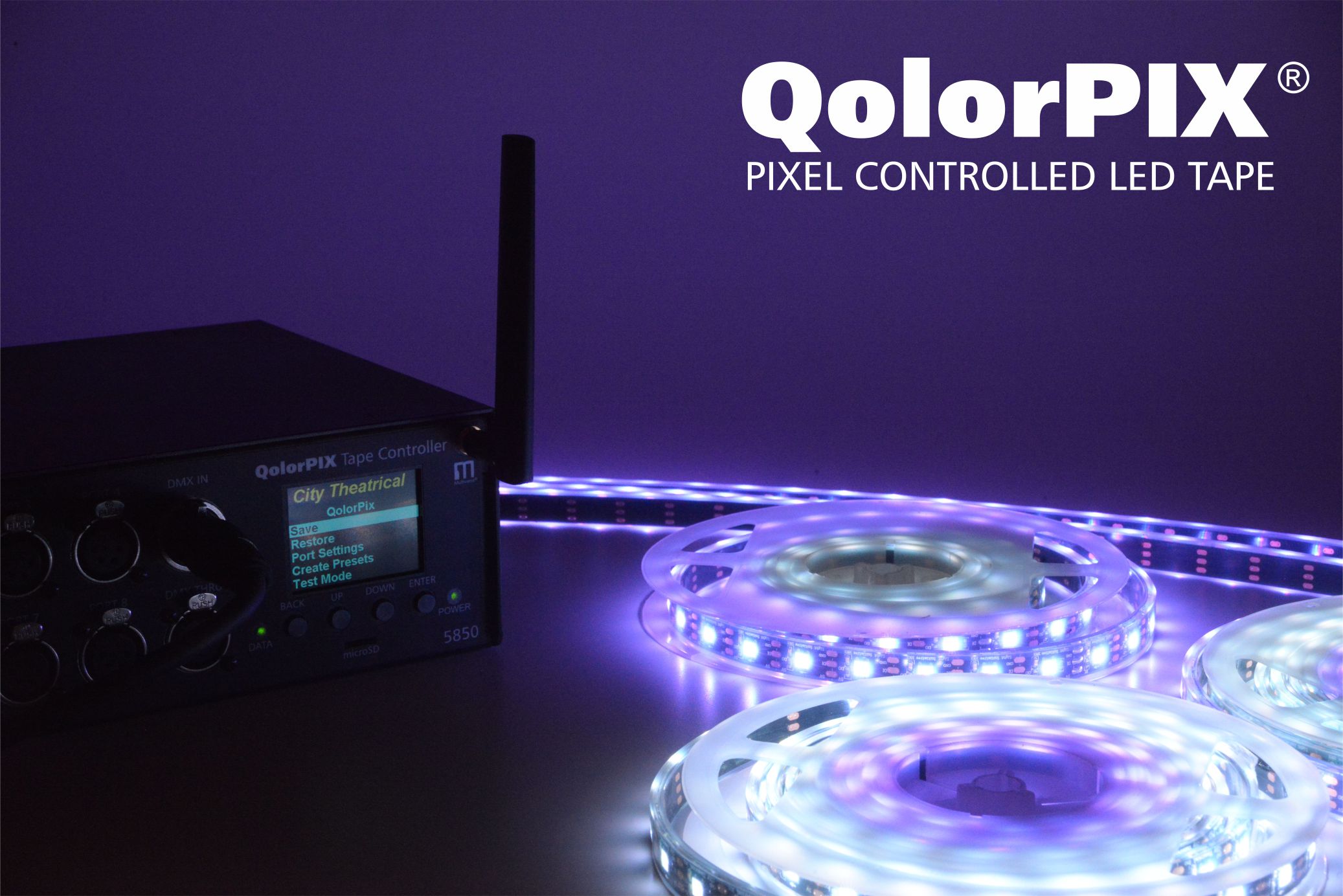 QolorPIX Pixel Controlled LED Tape & Tape Controller 2
