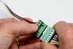 Six position Phoenix connectors for QolorFLEX Connect 10